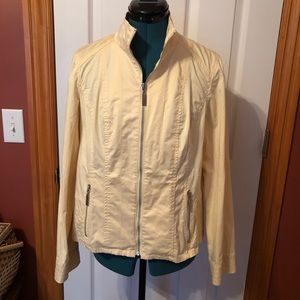 Chico’s butter yellow jacket size Large like new